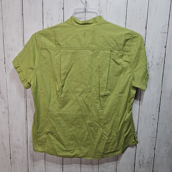 Royal Robbins Women's Green Cotton Lightweight Shirt Size Large 3X Dry S/S. - Picture 6 of 8